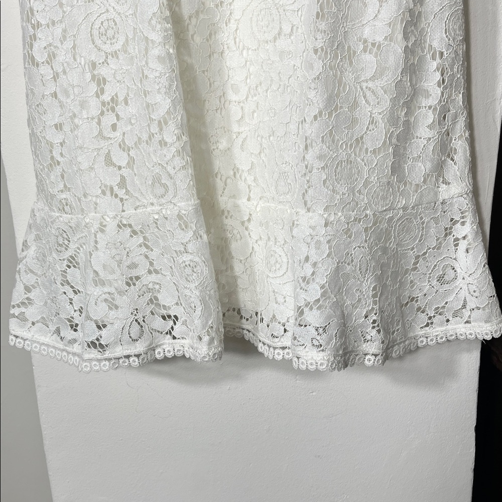 White Lace Dress - Picture 5 of 9